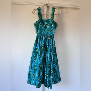 Rare vintage Sun Fashions of Honolulu midi dress